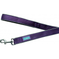 Hem And Boo Reflective & Padded Nylon Lead 5/8” X 48” (1.6 X 120cm) Purple